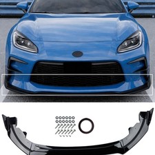 For 22-25 Toyota Gr86 Front Bumper Lip Spoiler Splitter V Style Gloss Black For 22-25 Toyota Gr86 Front Bumper Lip Spoiler Splitter V Style Gloss Black