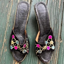 Vintage pumps black and sparkle