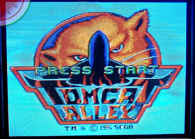 PROBADO Juego SEGA Disco CD TOMCAT ALLEY Fighter Jet FMV Top Gun en Estuche Azul FUNCIONA