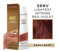 Clairol Soy 4Plex 5RRV Lightest Intense Red Violet Hair Color Permanent 2 Oz NEW