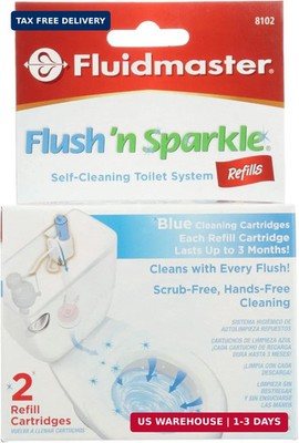 Fluidmaster 8102P8 Flush 'n Sparkle Automatic Toilet Bowl Cleaning System Refill