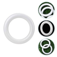3Pcs White Foam Rings for Wreath Making DIY Crafts and Wedding Decor Projects