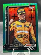 2025 Topps Chrome Formula 1 F1 #128 Lando Norris Green Refractor /299