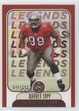 2021 Panini Legacy Legends Red 44/299 Warren Sapp #108 HOF 0e0e