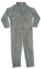 Vtg KEY Blue Cotton FULL BODY WORK SUIT Train Car Mechanic Jacket Pants Men's 52