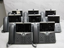 8 LOT - Cisco CP-8865 VoIP Video Conferencing Desktop Business Phone w/ Stand 