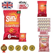 Delicious Sunbites Sweet Chilli Multipack - 6 Bags (25g Each) - Guilt-Free Snack
