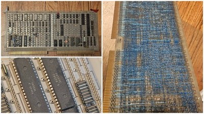 Rare Large US Elevator Universal Logic WireWrap Board Mostek Fairchild F8 CPU #2