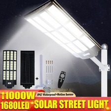 9900000000LM 11000W Luz LED Lampara Solar Patio Exterior Jardin Luces Calle Pole