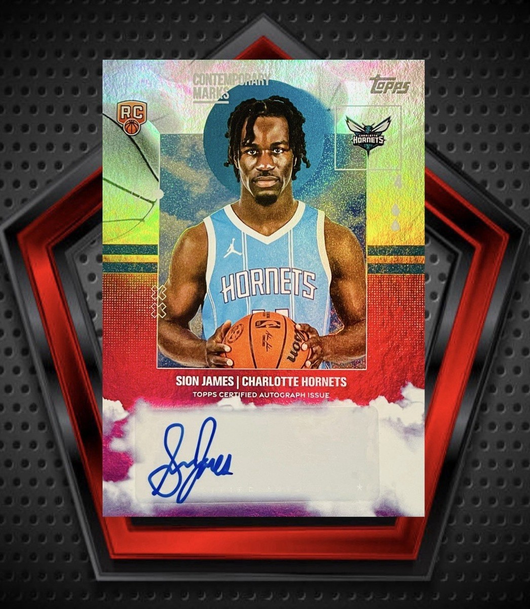 Sion James RC Auto 2025-26 Topps Basketball Contemporary Marks CM