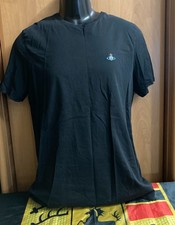 Vivienne Westwood Embroidered orb logo Black T-Shirt Men's US M / EU 48-50