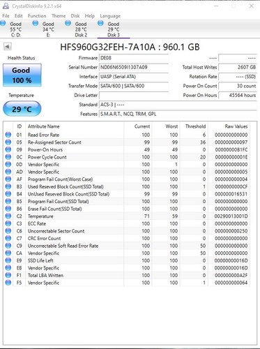 SSD Dell EMC 960GB 0C0K9Y 6Gbps SATA RI TLC 2.5'' SSD 14/15/16G KIT