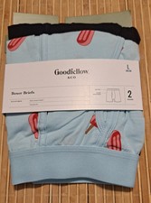 Men's Popsicle Print Boxer Briefs 2pk - Goodfellow  Co Light Blue LARGE 36/38
