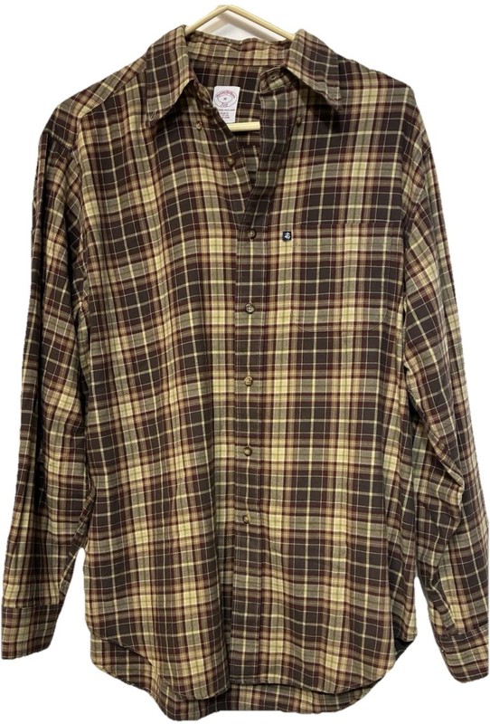 Brooks Brothers 346 Men’s M Plaid Button Down Shirt • All Cotton • Regular Fit