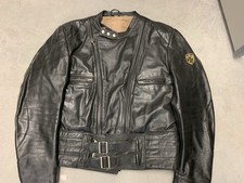 HARRO Motorrad Lederjacke Mit Fell Vintage  Gr. 58 Guter Zustand