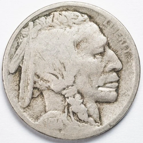 1914-S Buffalo Nickel Good (G) Details Scratched