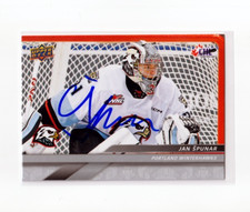 JAN SPUNAR autographed SIGNED '24/25 Upper Deck CHL card PORTLAND WINTERHAWKS