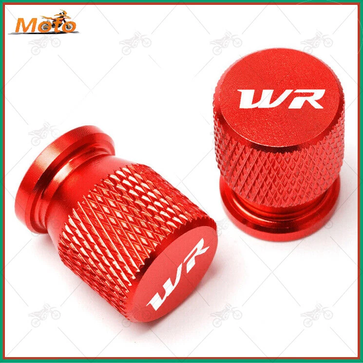 Cubierta de tapas de vástago de válvula de neumático de rueda CNC para Yamaha WR250F WR250R WR250X WR426 WR450 Foto 2 de 4