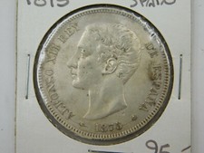5 Pesetas Alfonso XII 1875 - Argent - 25,08 G - Monnaie Espagnole