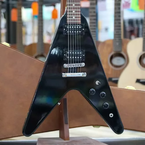 Customizable 80s Flying V Electric Guitar Rosewood Fretboard Chrome Hardware CH