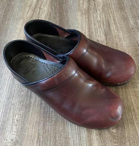 Dansko Mujer granate Zuecos-antideslizante en mocasines zapatos EU 38 nos 8 | eBay