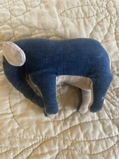 Velveteen Antique Elephant Toy PA Americana Long Trunk!