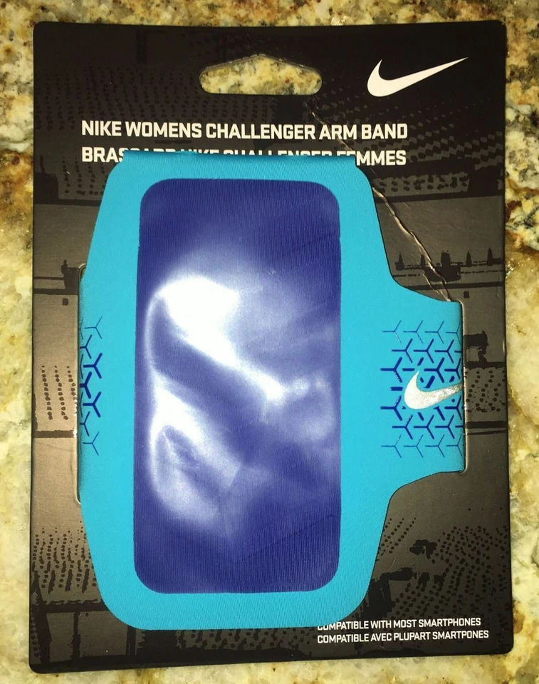 NIKE Challenger Arm Band Phone Carrier Running Training Gamma BLUE NIP Women O/S - Image 3 of 4