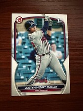 2023 BOWMAN BASEBALL 1st Bowman PAPER BASE JUSTIN-HENRY MALLOY Braves