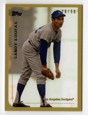 Sandy Koufax 2020 Topps Transcendent Through The Years VIP Party Card 1999 /50