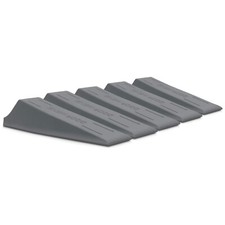 Xfort  Heavy Duty Rubber Door Wedge, Non-Slip Door Jammer, Grey, Pack of 5