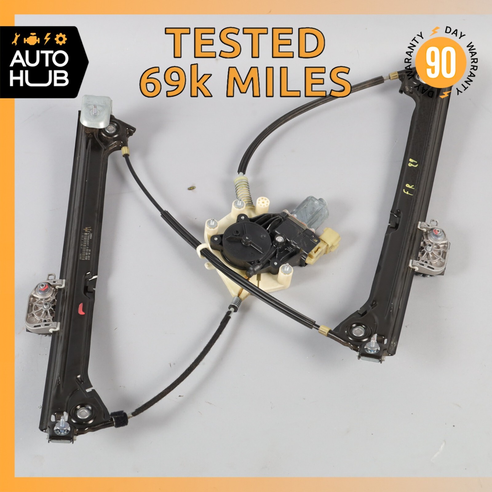 14-22 Maserati Quattroporte M156 Front Right Side Window Regulator Motor OEM 69k