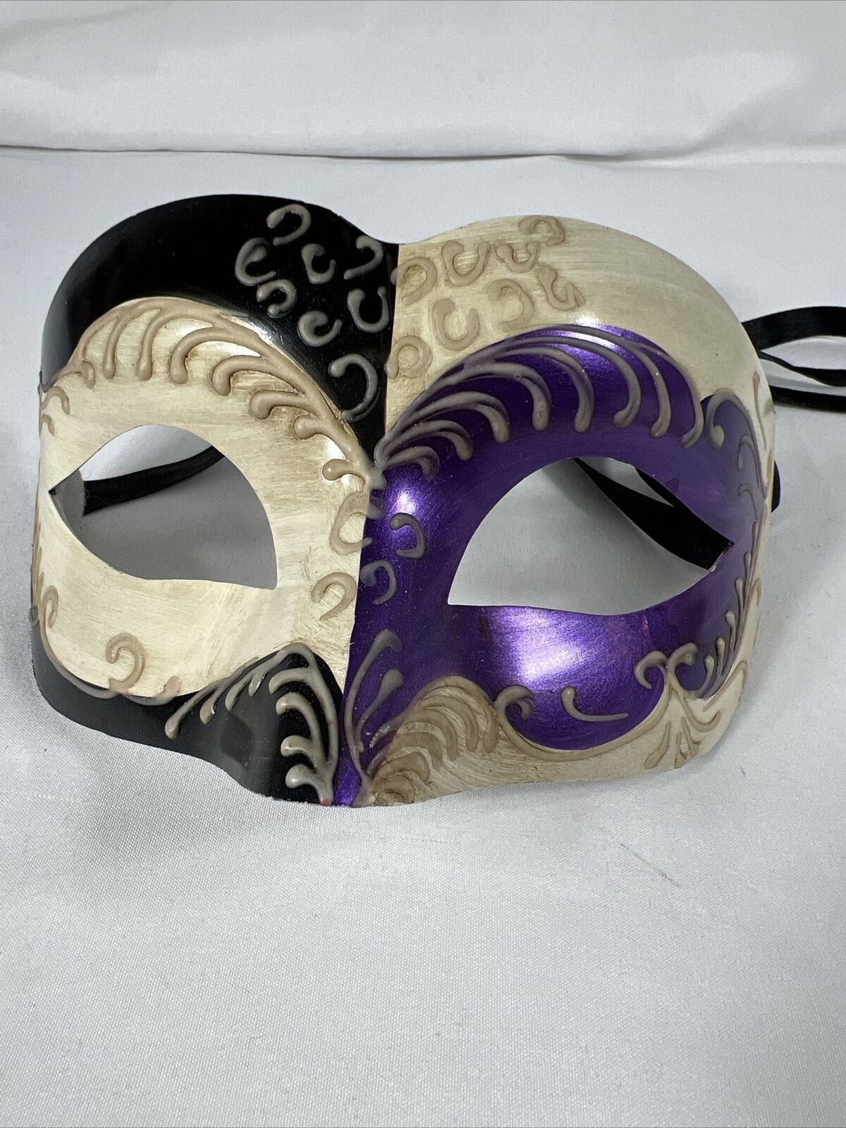 Purple White Black Masquerade Mardi Gras Hallowee… - image 9