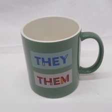 They / Them Room Essential Pronouns Coffee Mug Tea Cup Room Essentials Stoneware