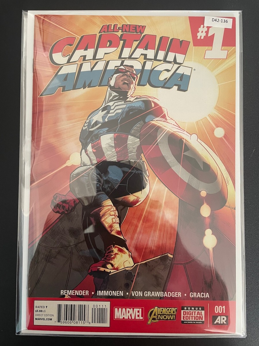 All-New Captain America #1 2015 High Grade 8.0 Marvel Comic Book