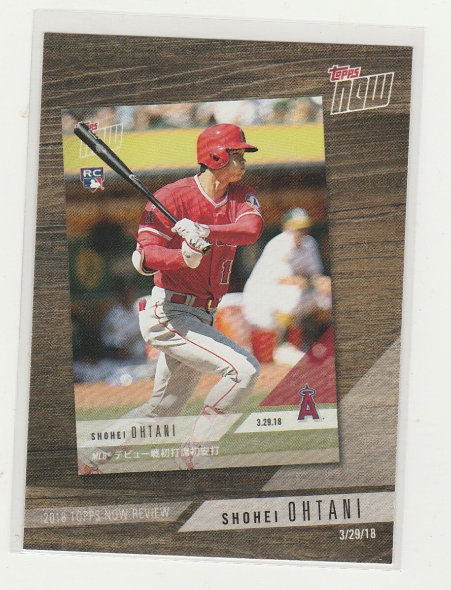 SHOHEI OHTANI 2019 TOPPS NOW TN3 2018 TOPPS ROOKIE REVIEW | eBay