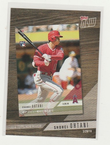 SHOHEI OHTANI 2019 TOPPS NOW TN3 2018 TOPPS ROOKIE REVIEW