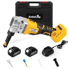 cordless speed nibbler for Sheet Metal Cutting  Hole Saw Cutter two battery