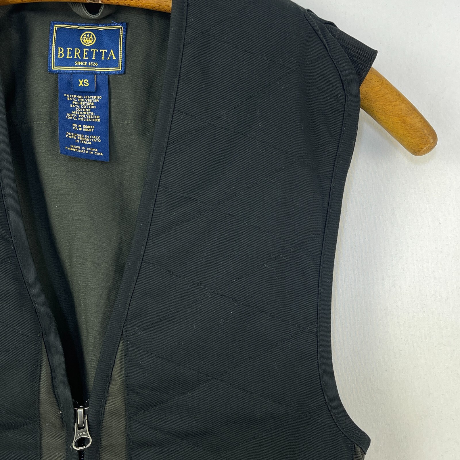 Beretta Shooting Vest Mens XS Green Recoil Pad Clay Skeet Trap Mesh