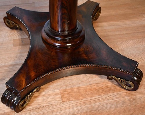1890 Antique English Rosewood Applied Bronze Center table / Sofa table - Picture 14 of 15