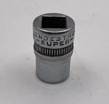 Vintage Indestro Super 3/8" Drive SAE 7/16" 6pt Socket # 2714 - USA