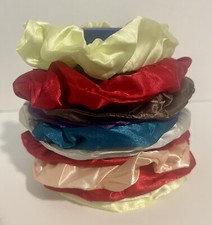 Hair Ties Satin Scrunchies- Multicolor 10 pc Bundle