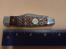 KA-BAR Davy Crockett 1980 KCC 2-Blade Gunstock Knife, NOS 1825/xxxx