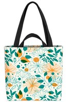 Pflanzen Muster Design Retro Tasche Vintage Kacheln Garten Gemustert BläTter Bl