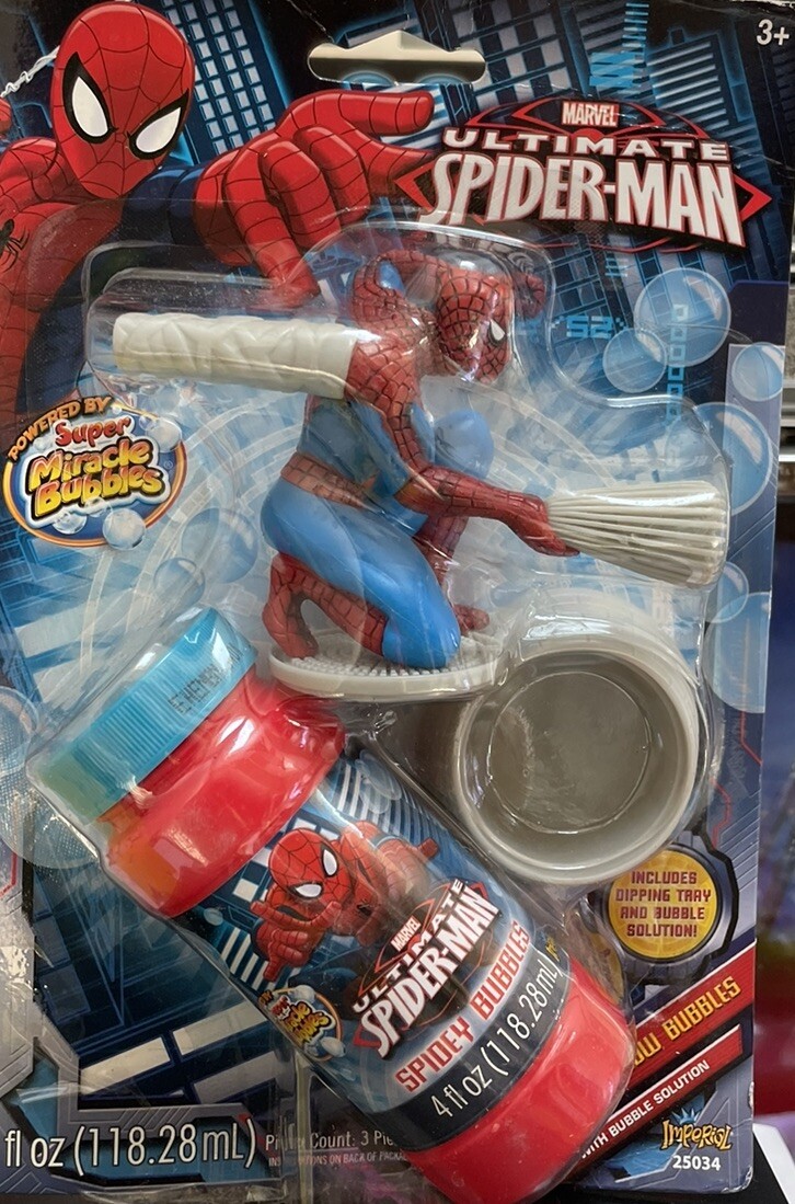 SPIDER-MAN BLOWING BUBBLES DIP & BLOW MARVEL SET | eBay