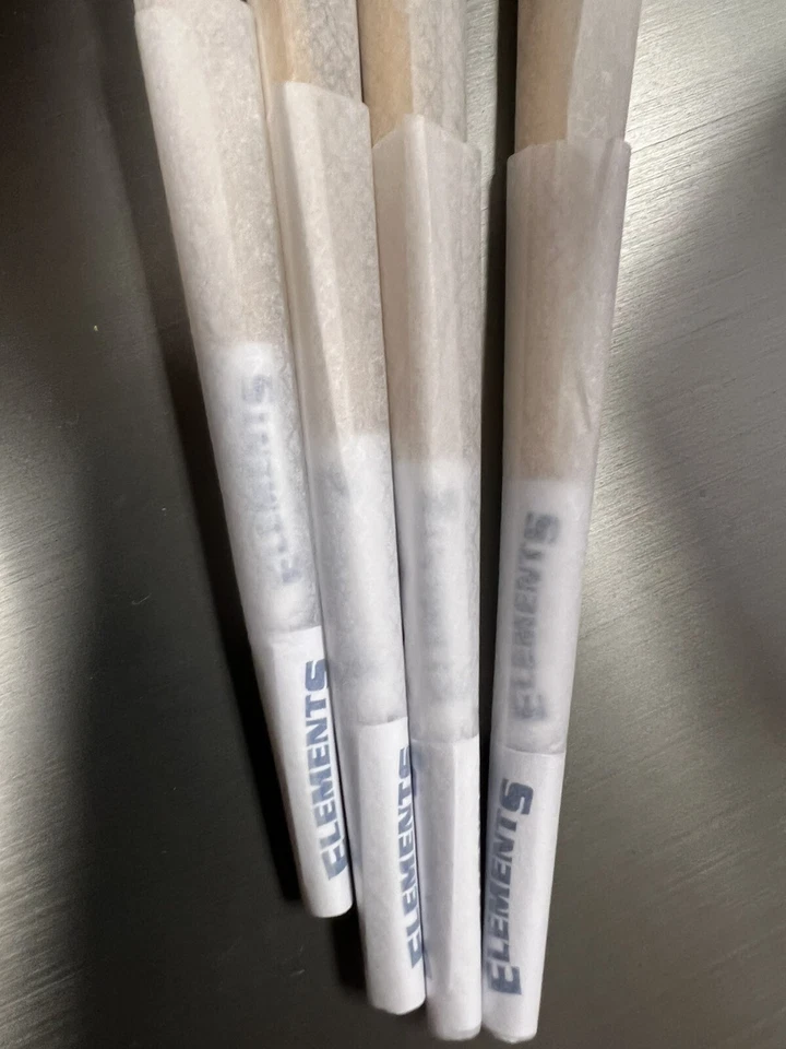 Papeles de arroz ultrafinos Elements tamaño 1 1/4 rollo natural paquete de 8 conos envío y devolución gratuitos Foto 2 de 3