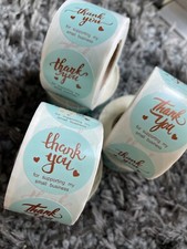 500 thank you for supporting my small business Stickers Count Size 1.5  
