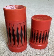Vintage Red Black Diamond King Seeley Thermos 20 oz. & 10 oz. Lot Hot Cold USA