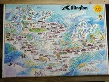 Rare Framed Custom Original Print: Killington, Vermont Landscape Portrait. 1981