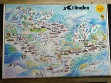 Rare Framed Custom Original Print: Killington, Vermont Landscape Portrait. 1981