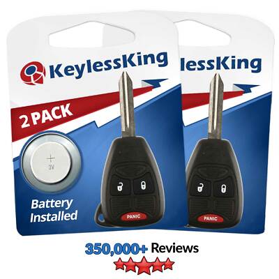 2 Replacement for 2007-2012 Dodge Caliber : Key Entry Fob Keyless Car Remote